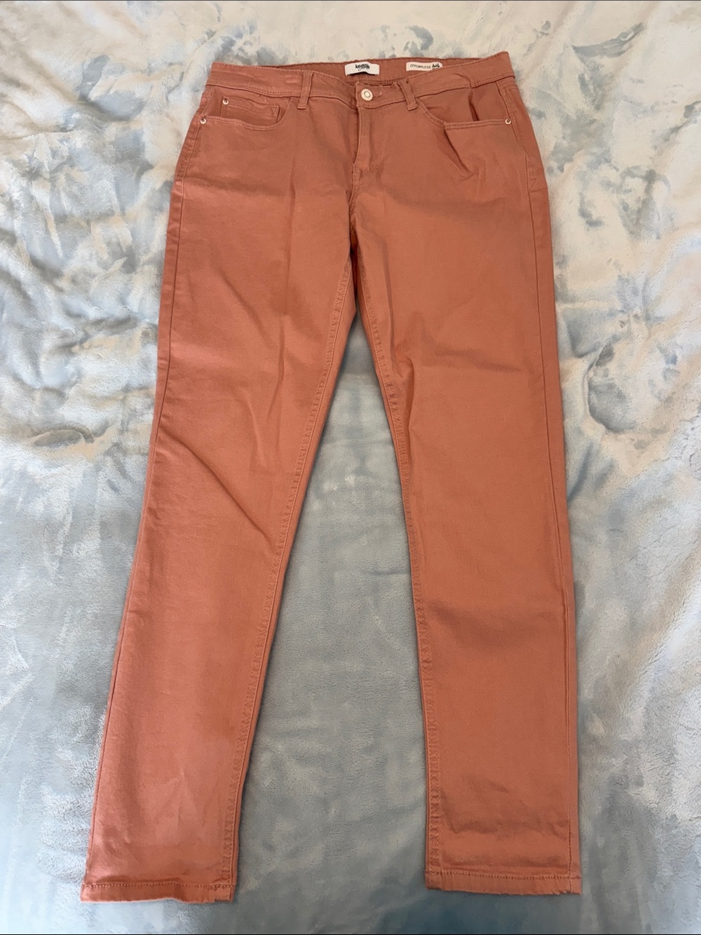 Peach Straight Leg Jeans